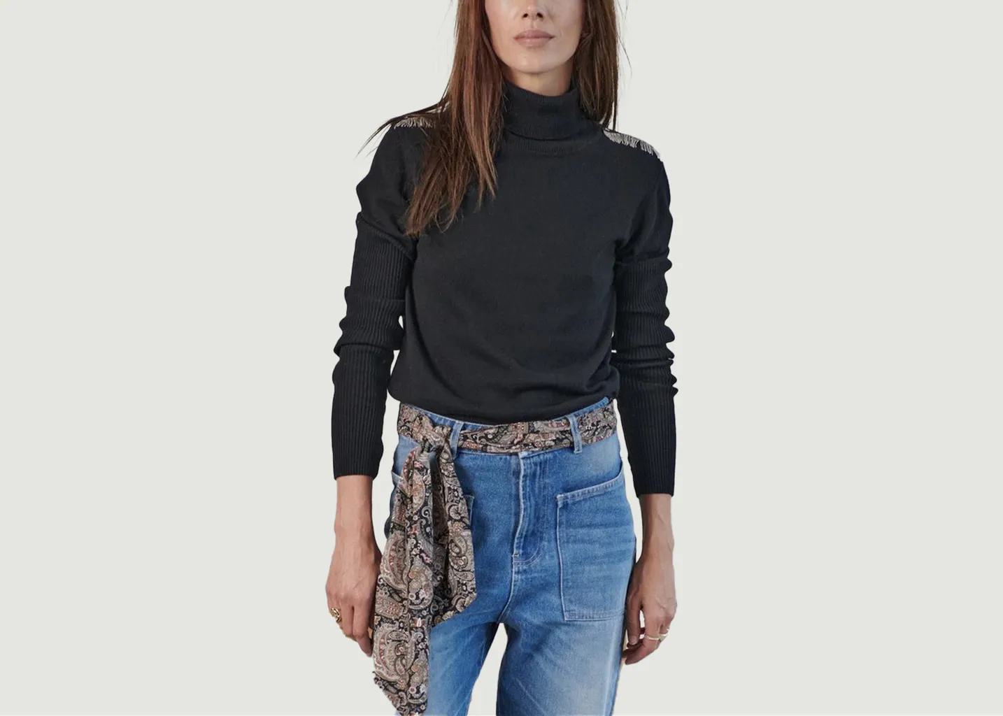 Pull à col roulé Math Sarah de Saint Hubert