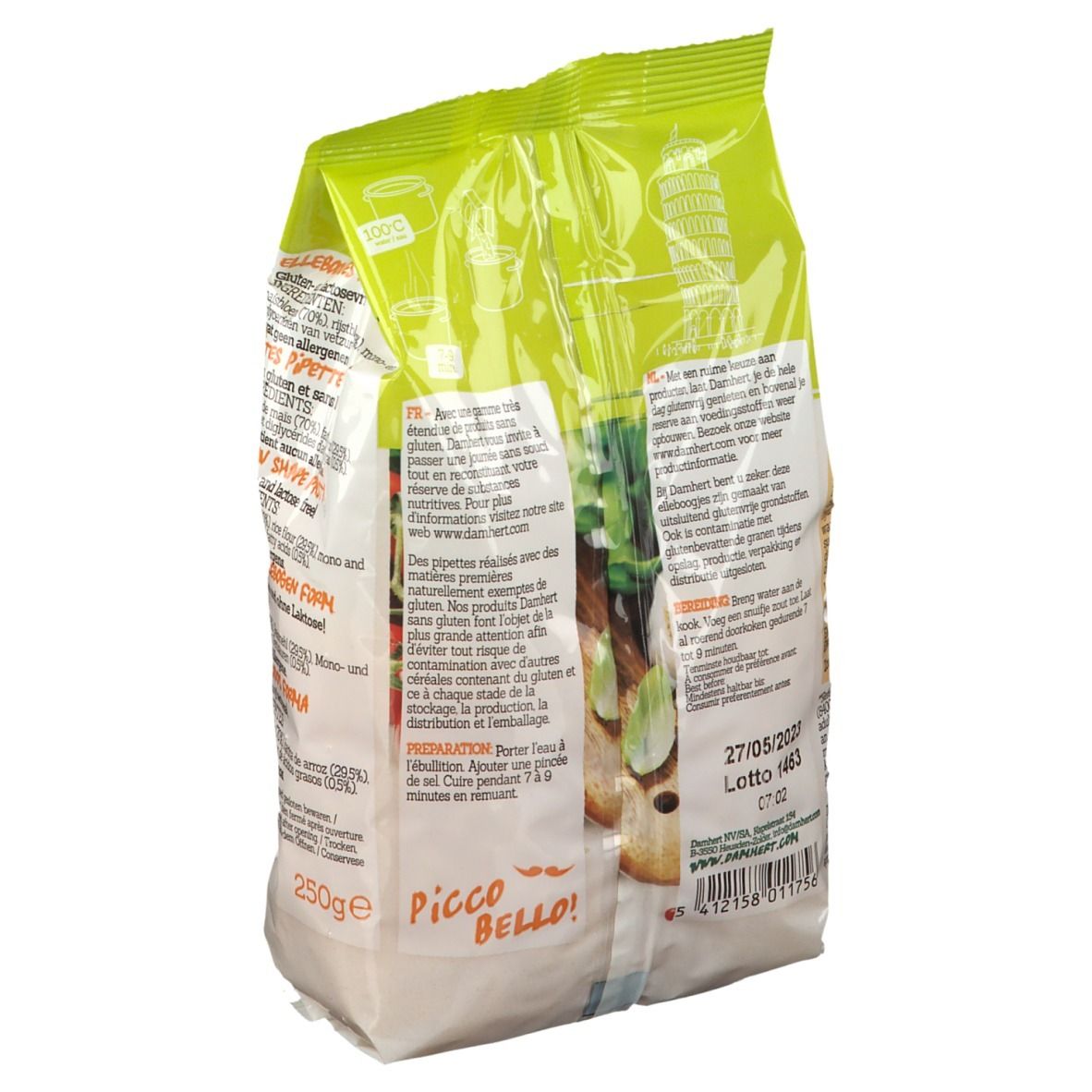 Damhert Pipette Pasta glutenfrei