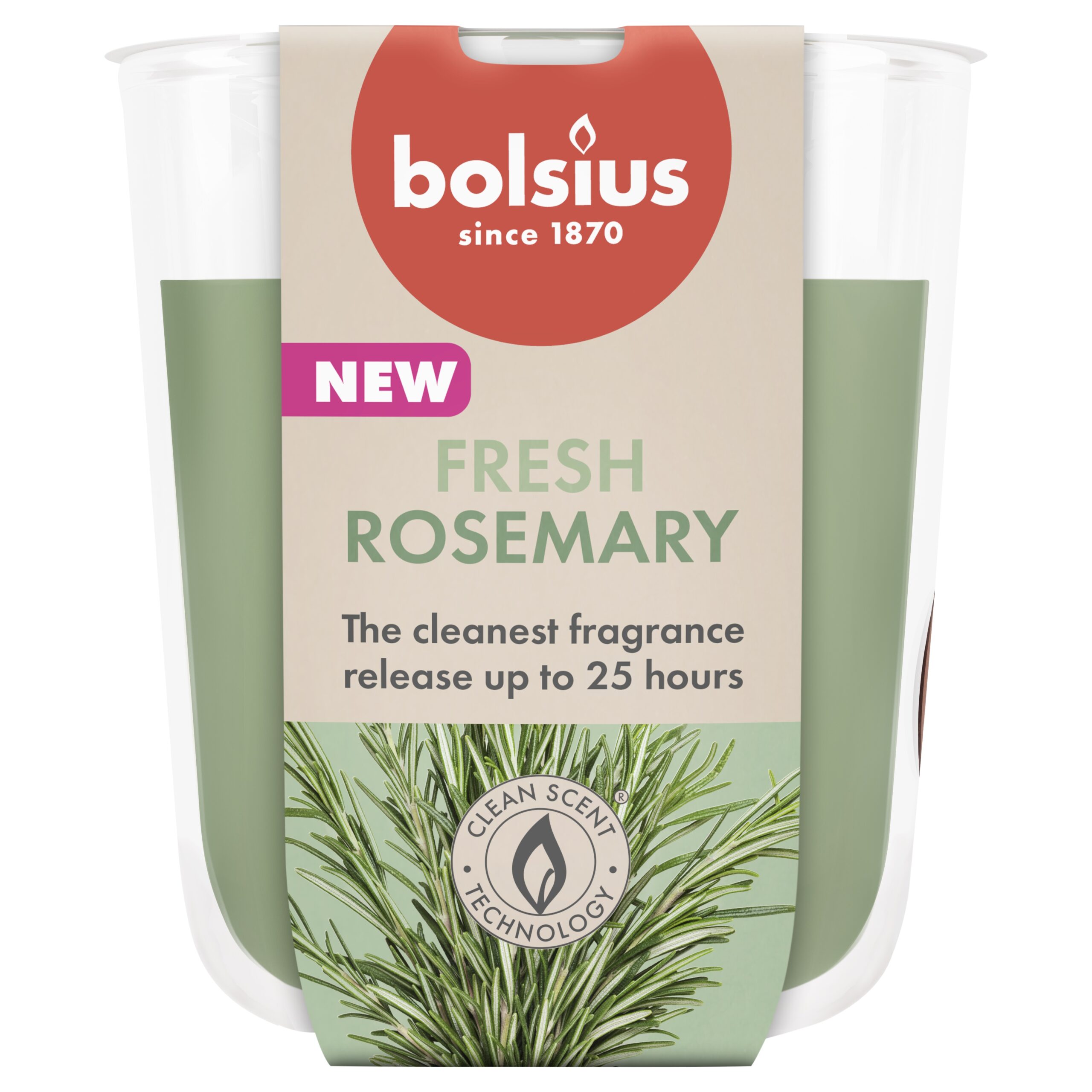 Bolsius Geurglas 80/73 True Scents Rosemary (1 stuk)