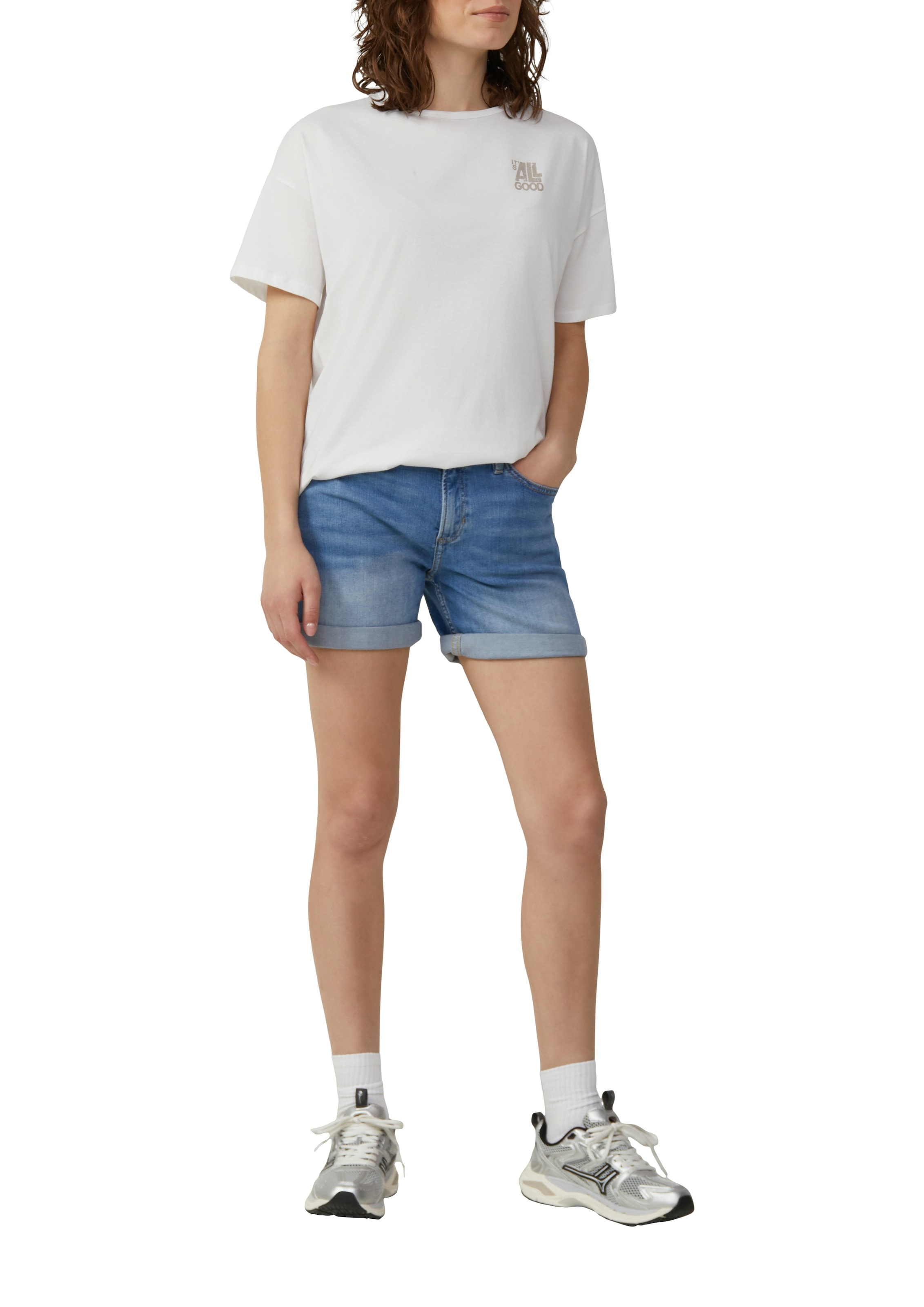 QS Bermudas  Sommerhose Denim, extra kurz