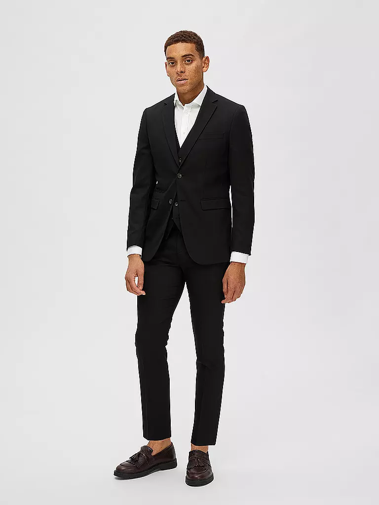 SELECTED Sakko Slim Fit SLHSLIM-NEIL schwarz