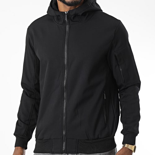 Veste Zippée Capuche E342 Noir