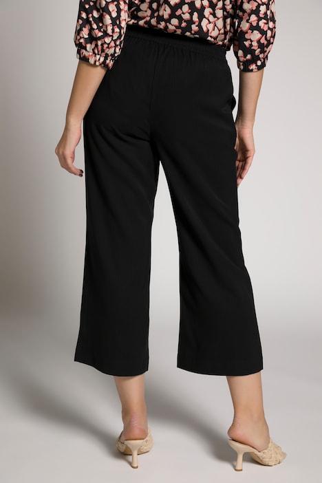 Culotte Mary, Streifen, weites Bein, Bindegürtel