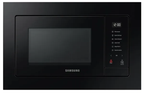 Samsung MQ7000A MG23A7318CK - Mikrobølgeovn med grill - til indbygning - 23 liter - 800 W - sort