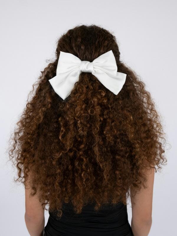Neo Noir Bow Hair Clip white