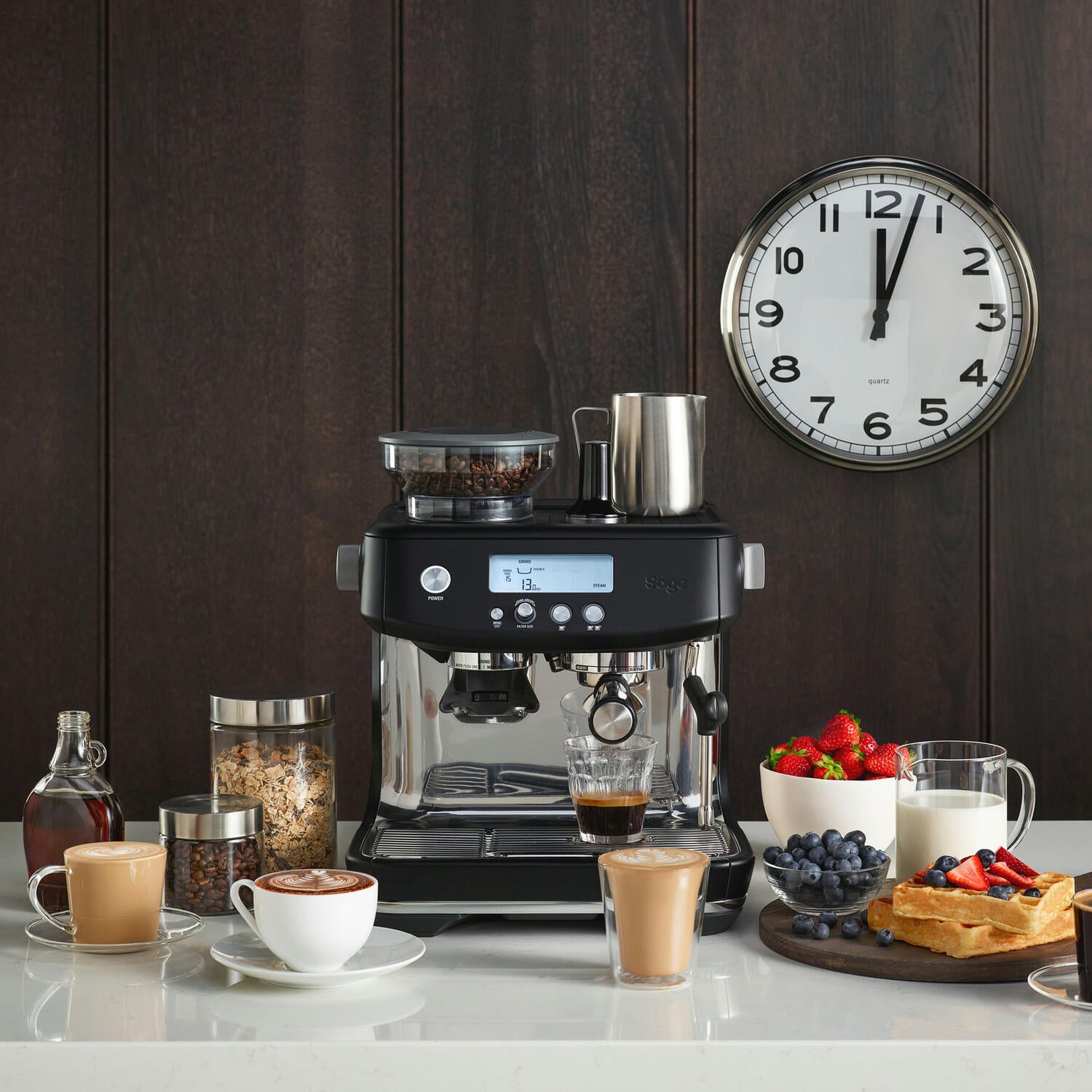 Sage  The Barista Pro espressomaskine - Black Truffle