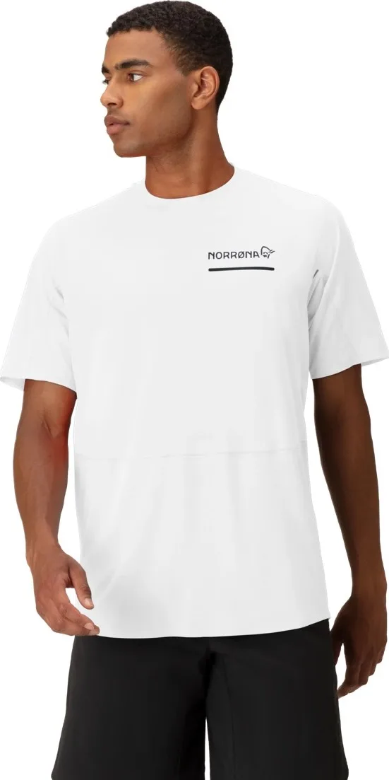 Norrøna Men's Senja Equaliser Lightweight T-Shirt Snow White