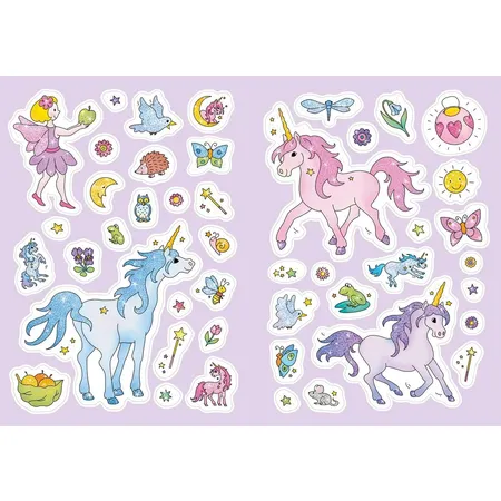 Tessloff Glitzer-Sticker Malbuch. Funkelnde Einhörner