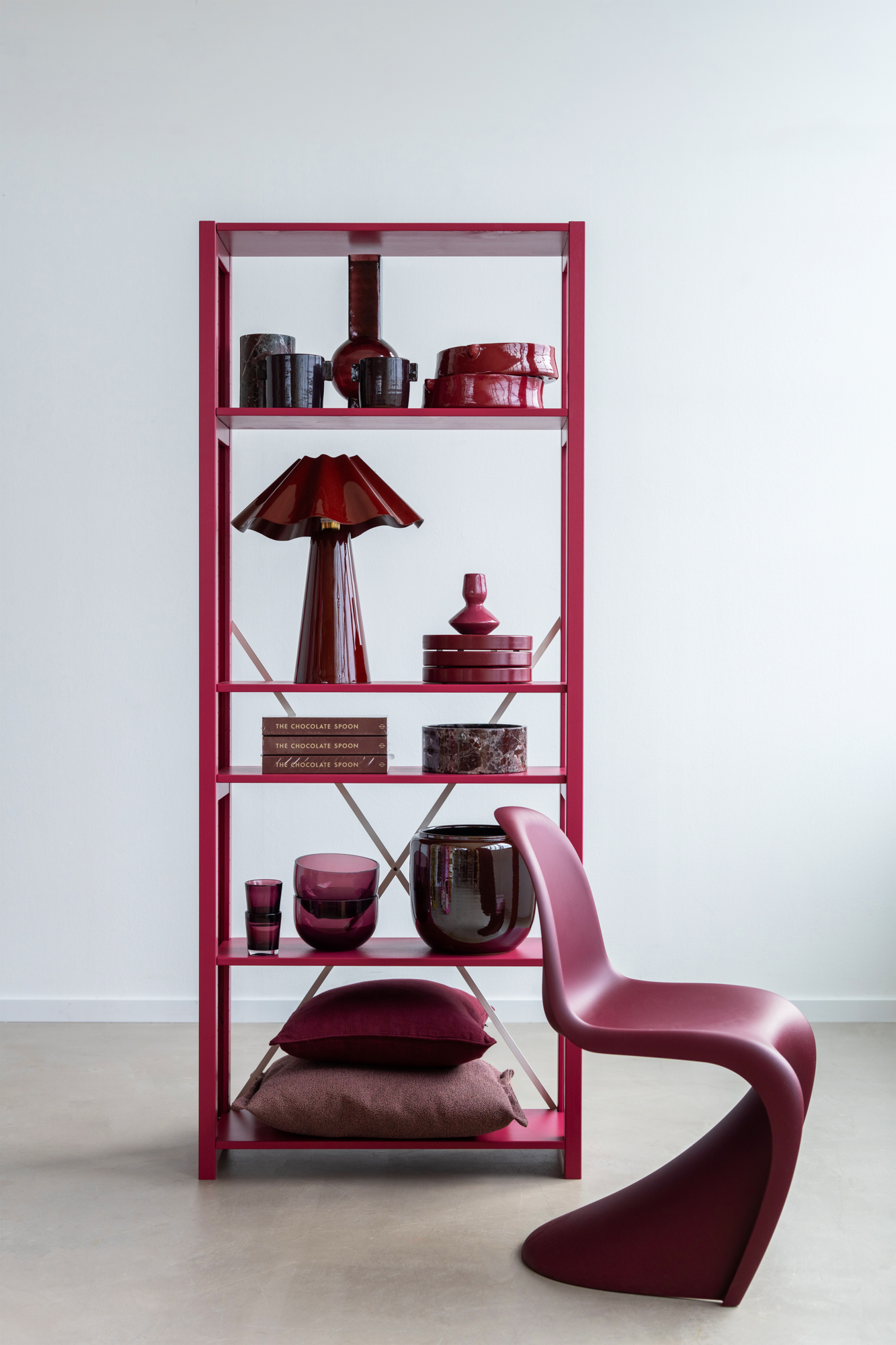 Lundia boekenkast - Bordeaux red #1