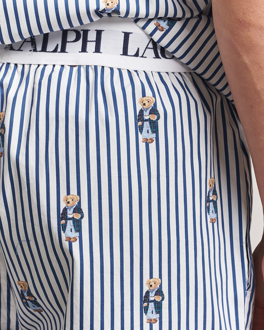 Polo Ralph Lauren Cotton Short Sleeve Pyjama Set Stripe/Bear