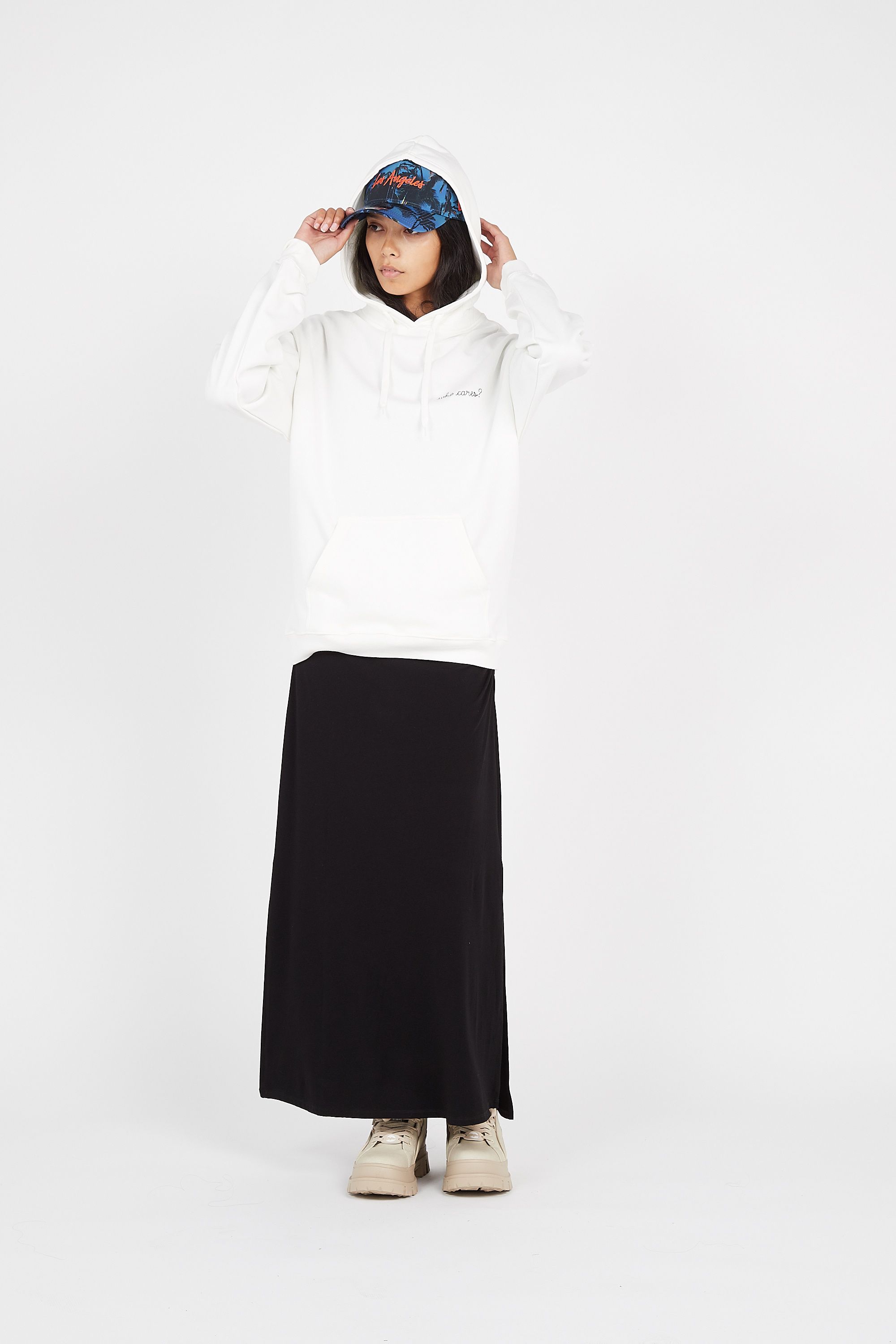 MAISON LABICHE HOODIE WHO CARES Blanc