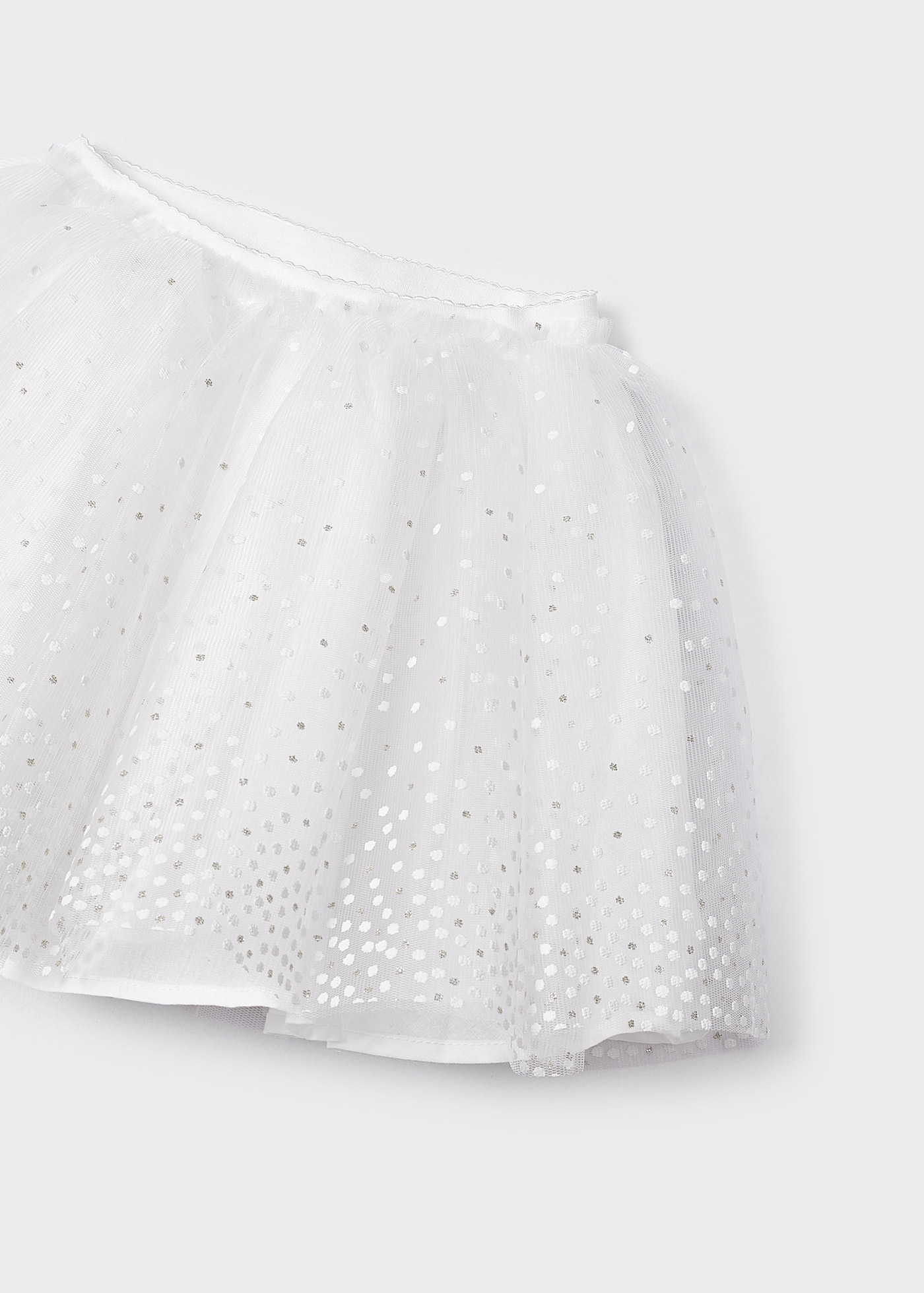 Saia de tule com glitter para meninas