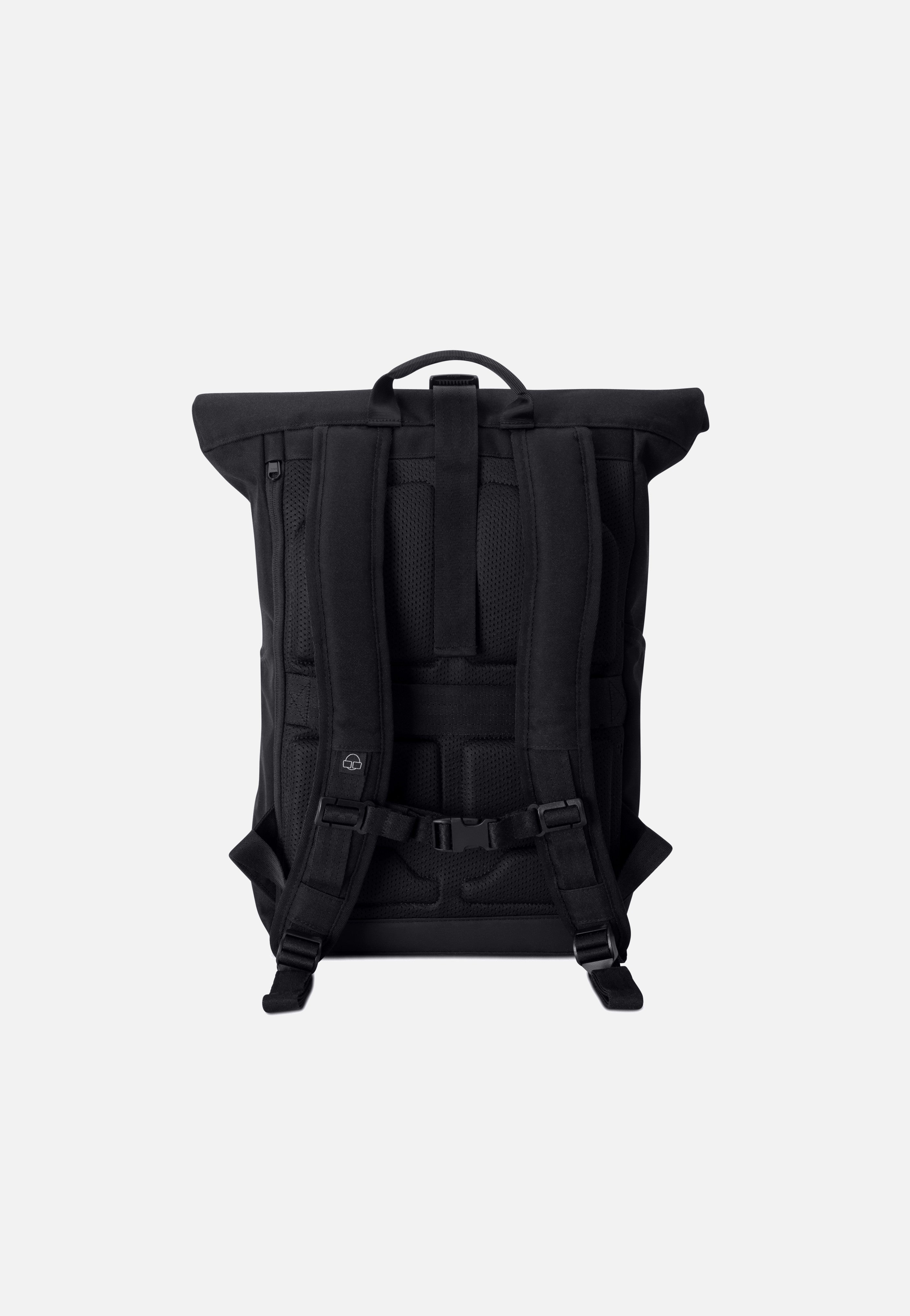 Allen Medium Schwarz - Rolltop Rucksack