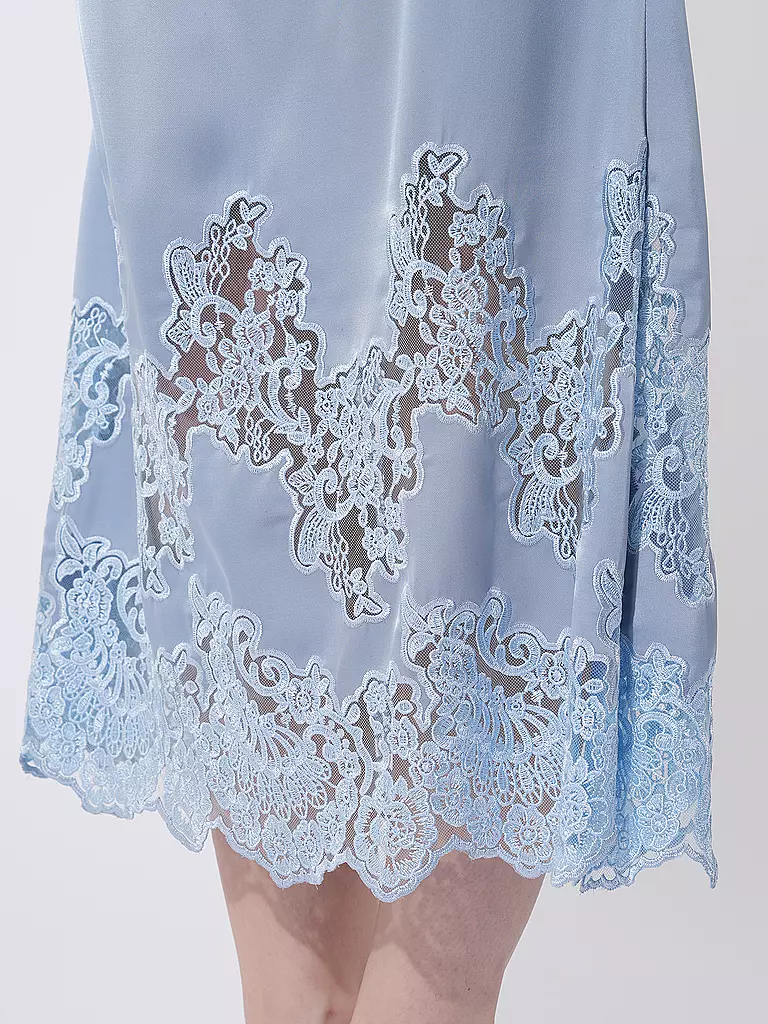 SELF-PORTRAIT Midikleid blau
