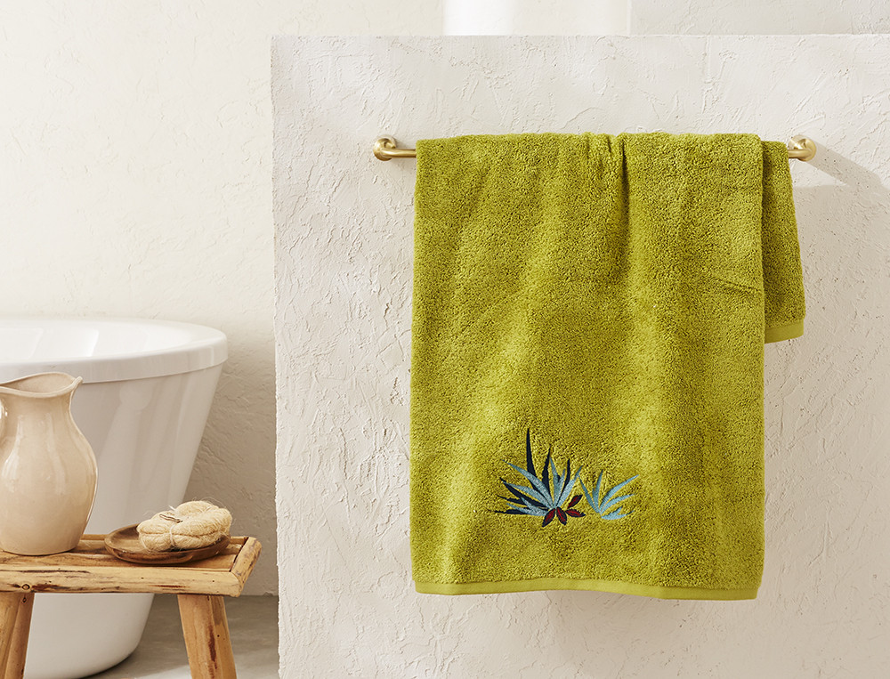 Drap de bain brodé-Tonka