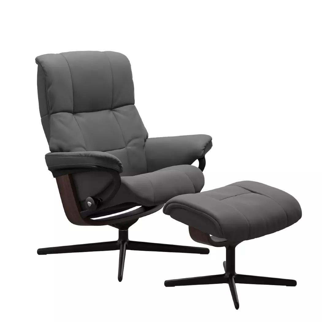 Sessel mit Hocker Mayfair Cross