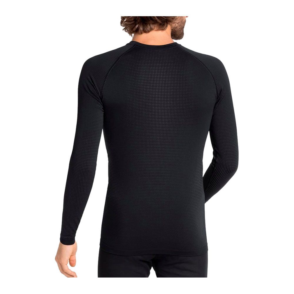 Odlo PERFORMANCE WARM ECO - Sous-couche Homme black/new odlo graphite grey