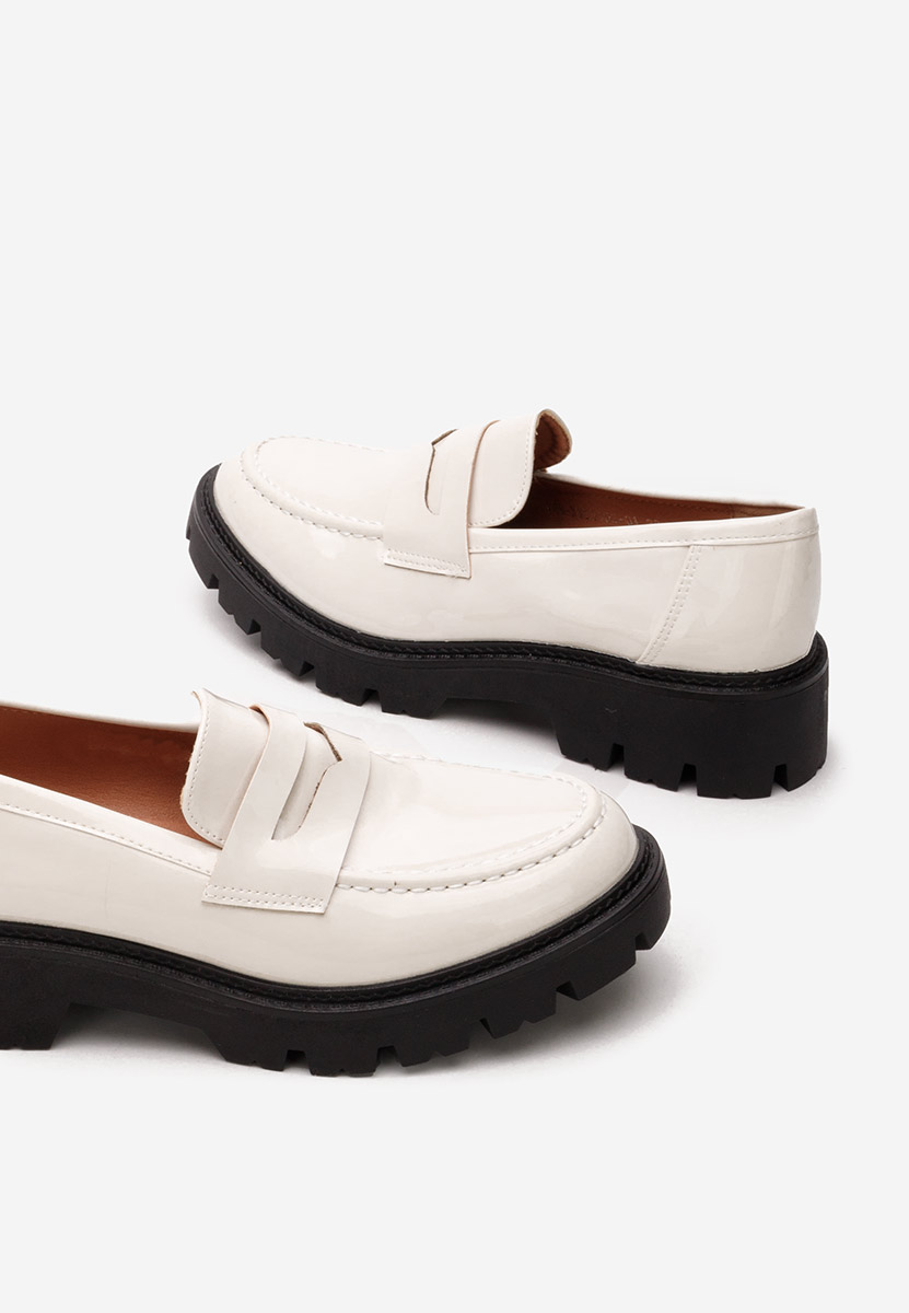 Mocassins à semelle épaisse beige Zampa ne
