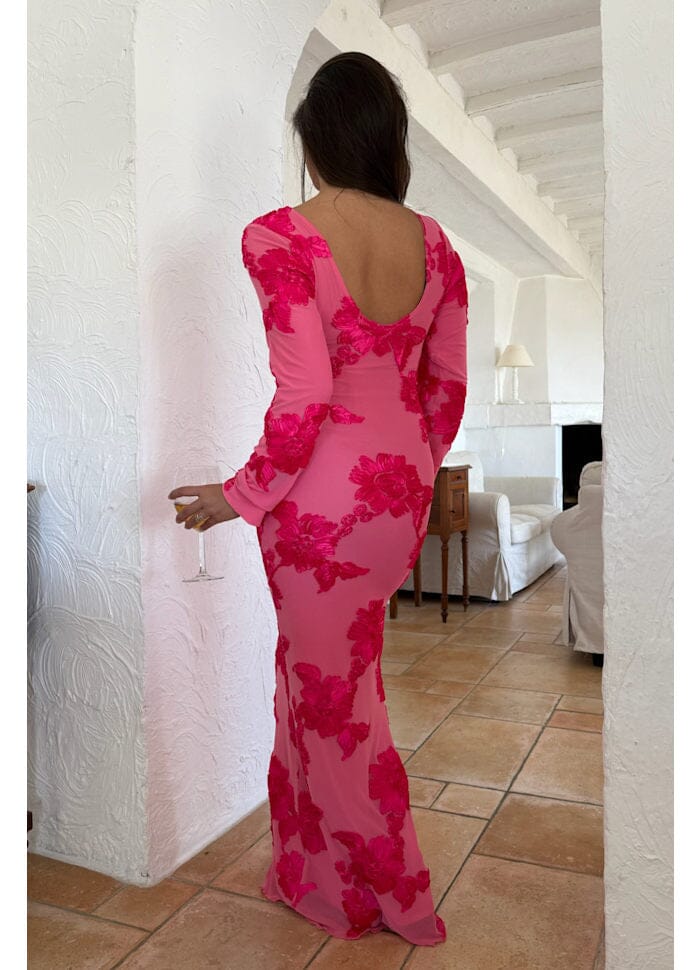 BYIC Floraic Mesh Dress A23862