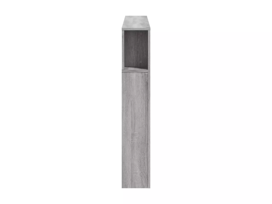 Tête de lit à LED sonoma gris 140x18,5x103,5 cm bois ingénierie