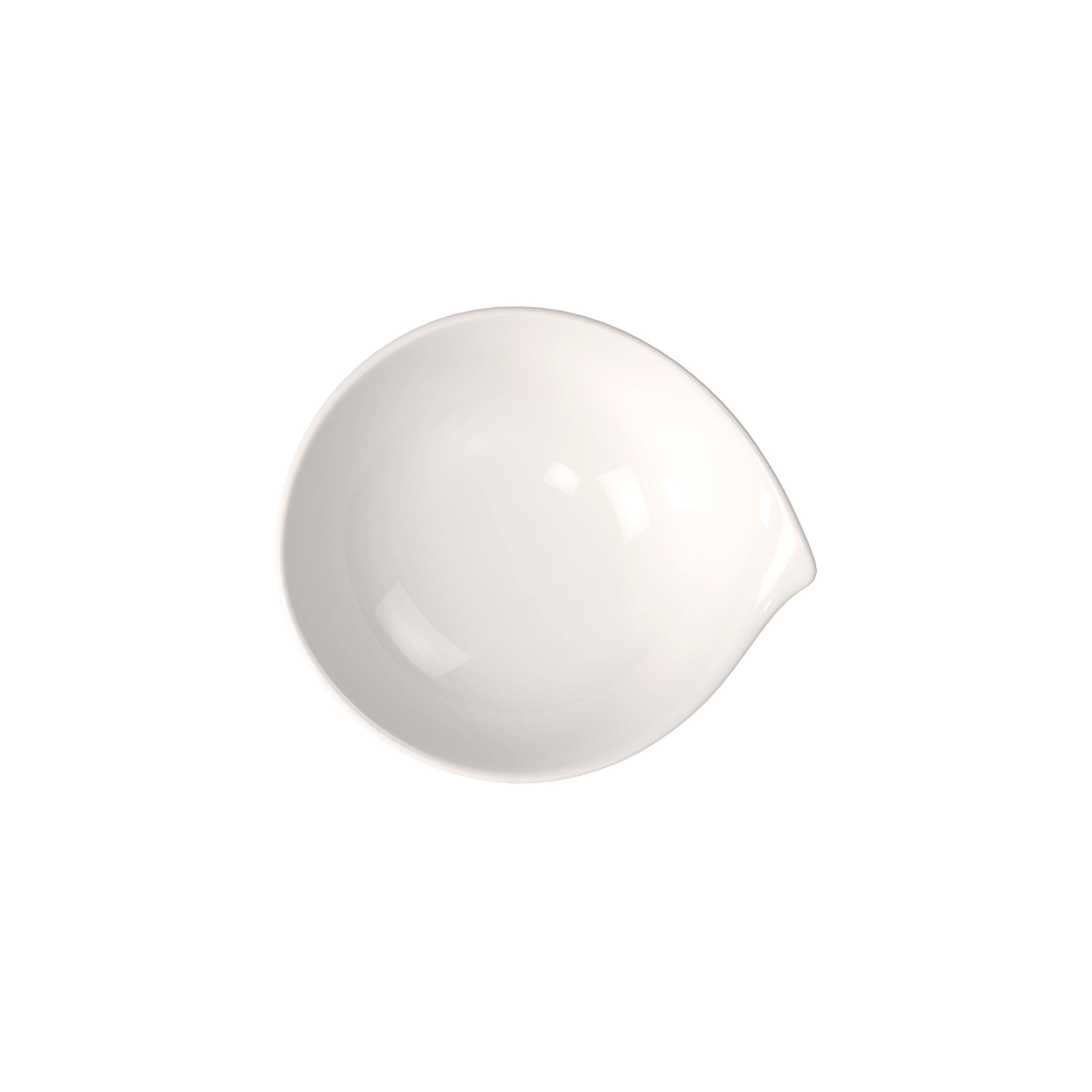 Flow Cereal bowl White, 8.5 oz, Premium Porcelain