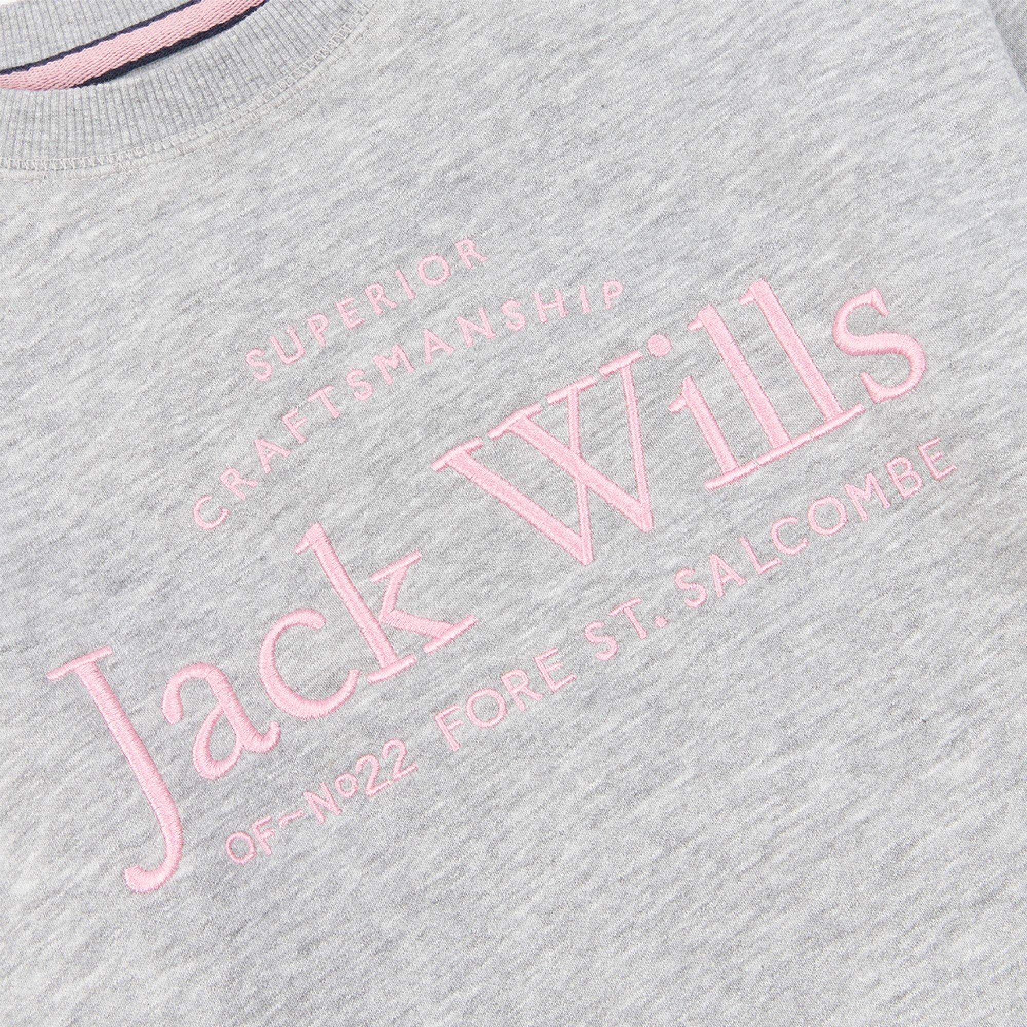 Jack Wills Kids Girls Script Crew Neck Sweatshirt
