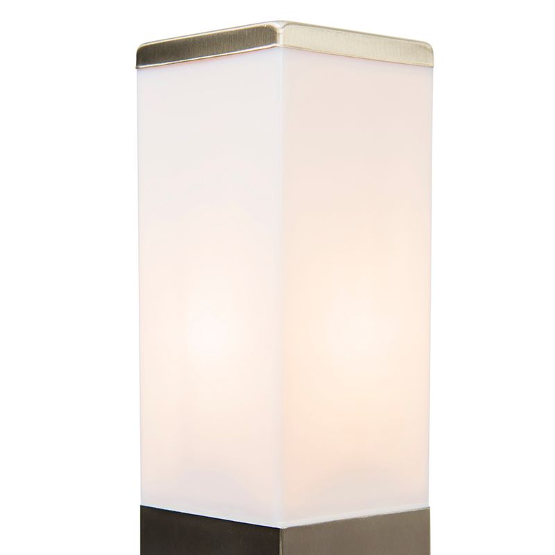 Smart buitenlamp 45 cm staal incl. Wifi P45 - Malios