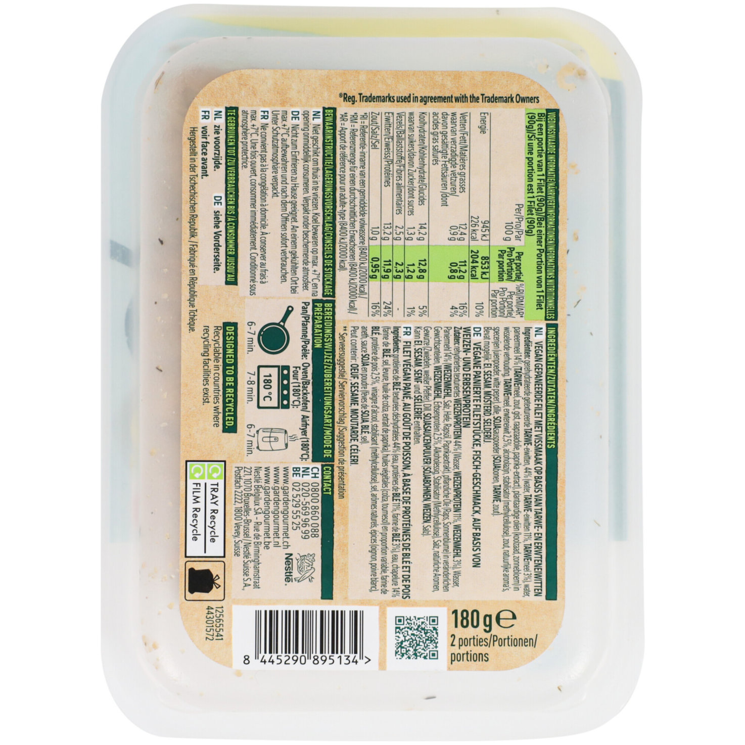 Garden Gourmet Marine-Style vegane Crispy Filets -