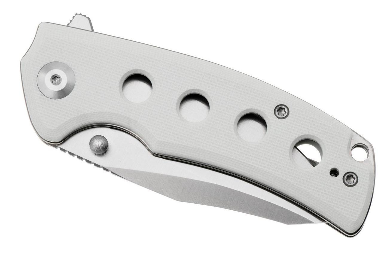 Sencut Excalis S23068-2 Satin 9Cr18MoV, White G10 zakmes