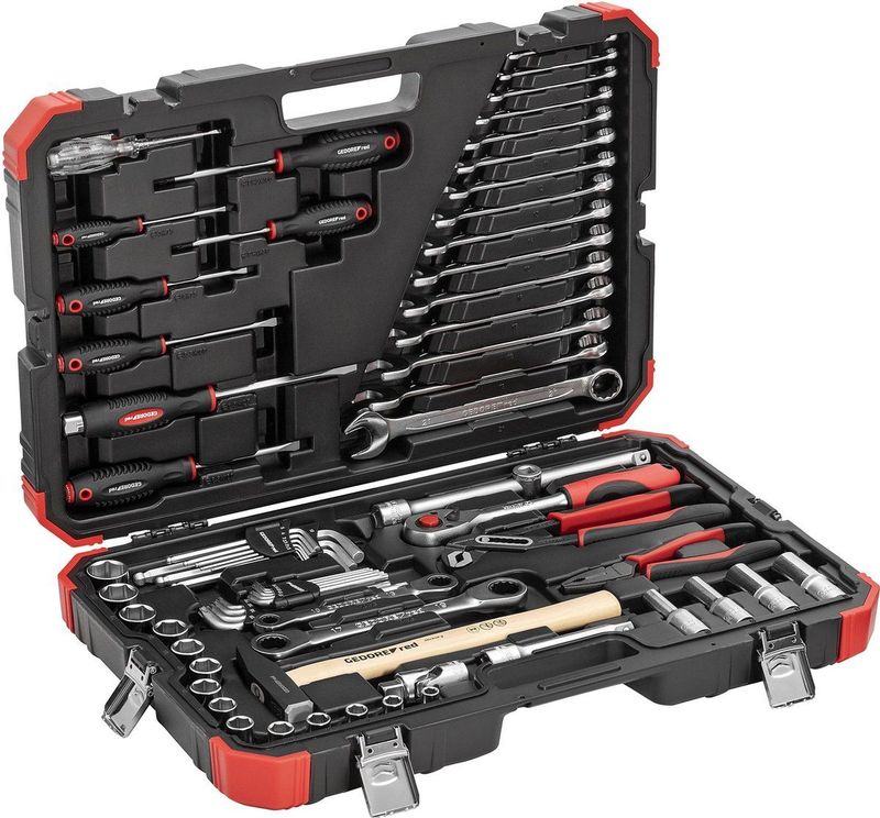 Gedore RED - Dopsleutelset - 69-delige Gereedschapset - Chroom-vanadium Staal
