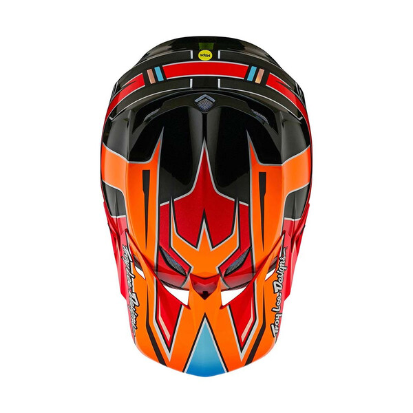 Troy Lee Designs - Casque SE5 Composite Efix Rouge / Orange / Noir