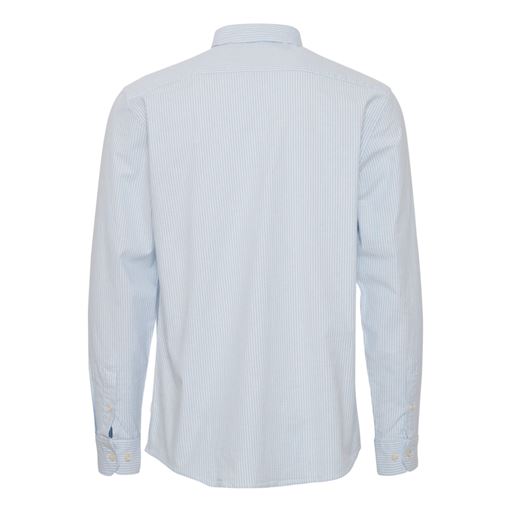 Solid Langærmet Skjorte, Sky Blue, XXL