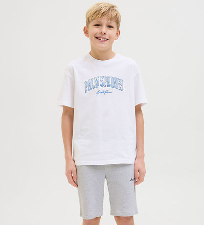Jack & Jones Sweatshorts - JpstGordon - White Melange