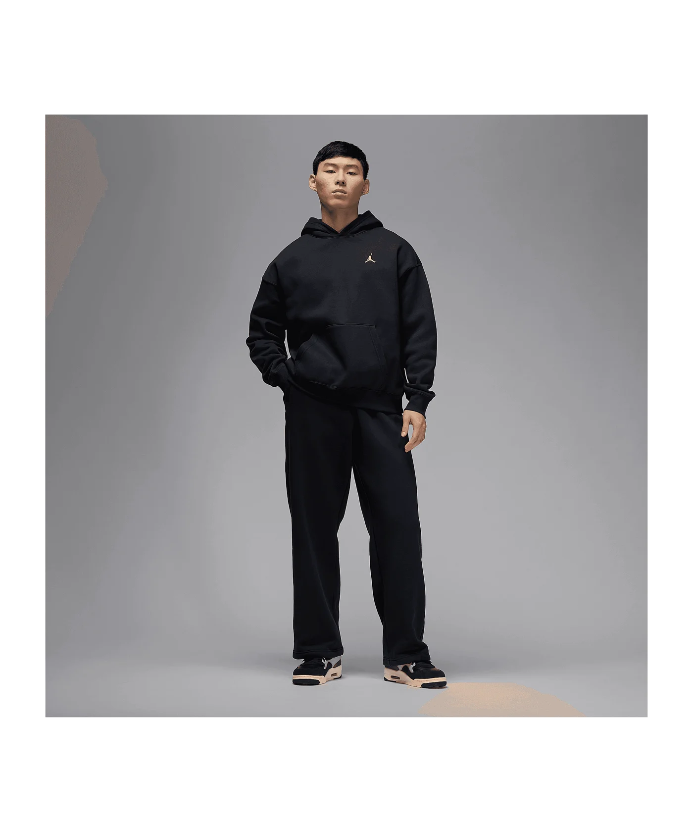 Jordan Brooklyn Fleece Oversized Jogginghose Schwarz F010