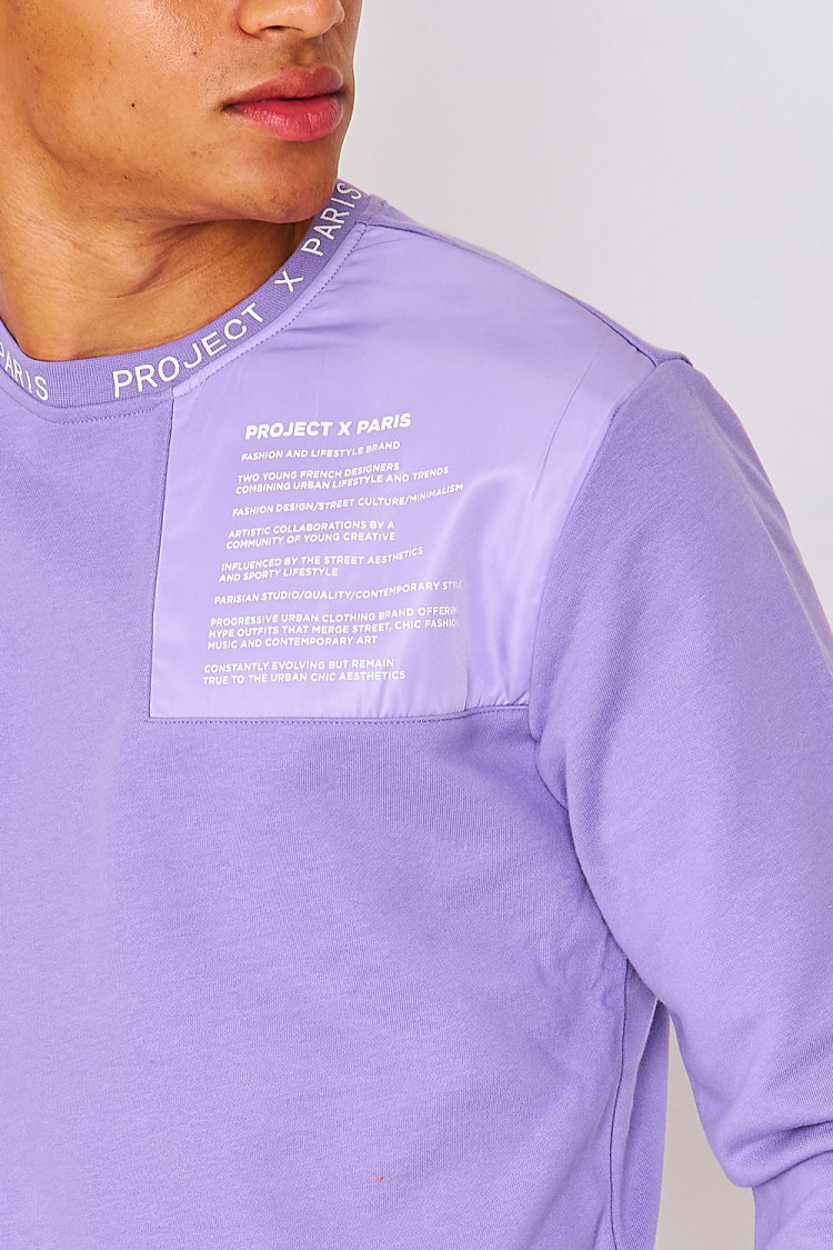 Sweat violet uni / Project X - 2120112