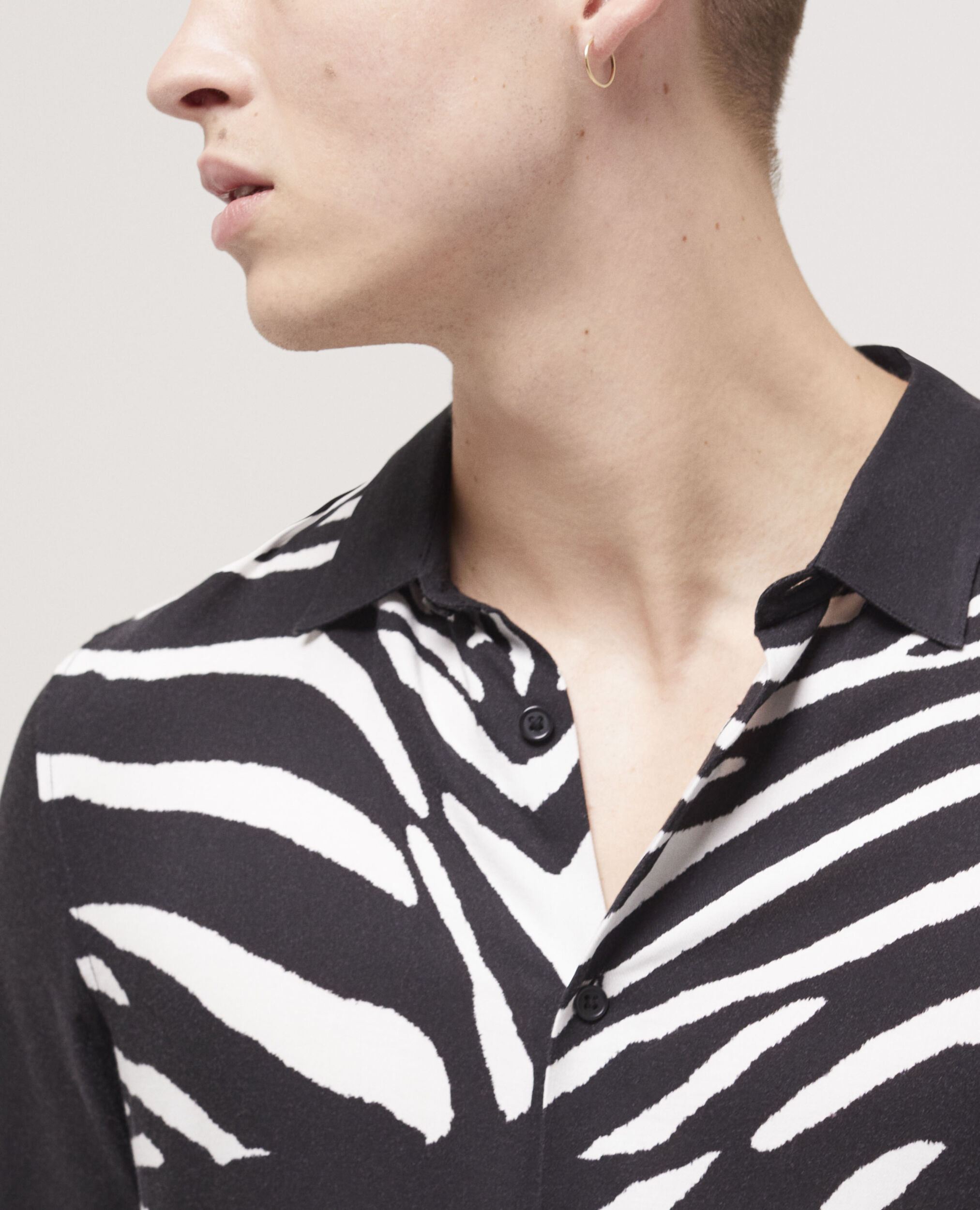 Chemise col classique imprimée