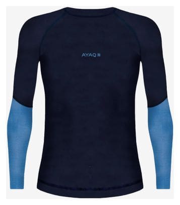 Maillot Manches Longues Femme AYAQ Mefonna Merinos Blue Slate Bleu