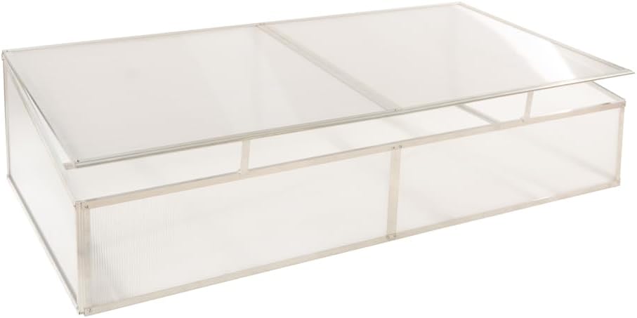 WESTMANN Hochbeet mit Frühbeetaufsatz Klassik Plus 170 | Lärchenholz FSC-Zertifiziert | Aluminiumrahmen | Natur/Silber | 170x90x84cm