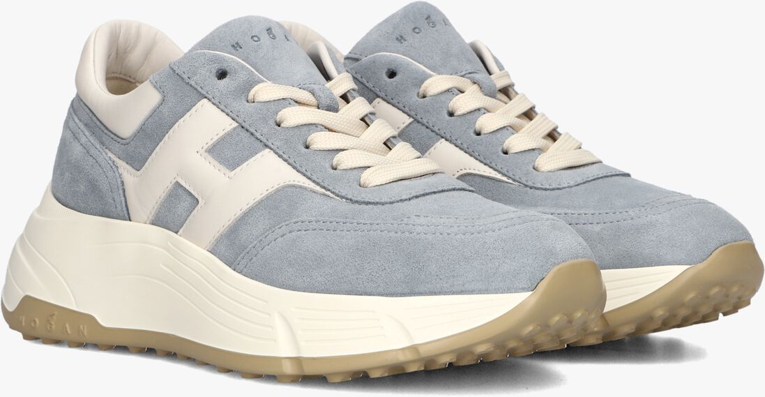 blauwe hogan lage sneakers h669 allacciato h