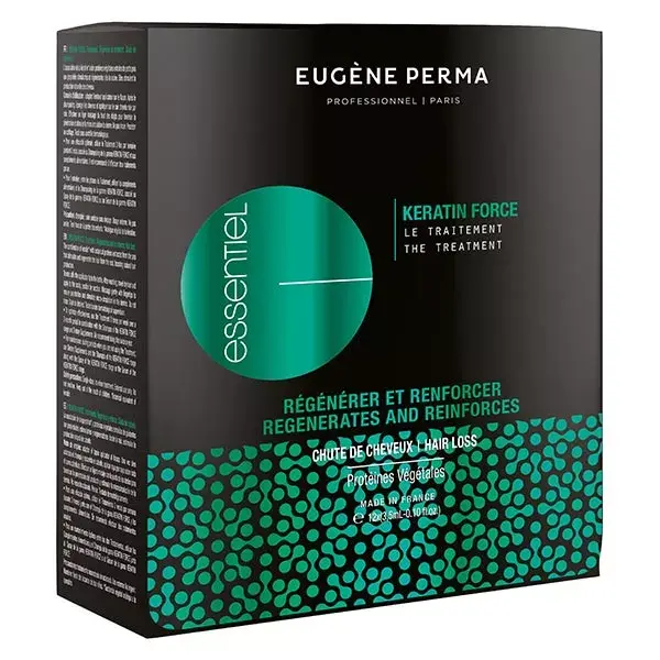 Essential Keratin Force Tratamento Antiqueda de Cabelo - Kit com 12 sachês de 3,5ml