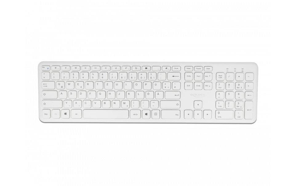 Tastatur-Maus-Set 12703 Wireless WeissSet aus Wireless-Tastatur und -Maus