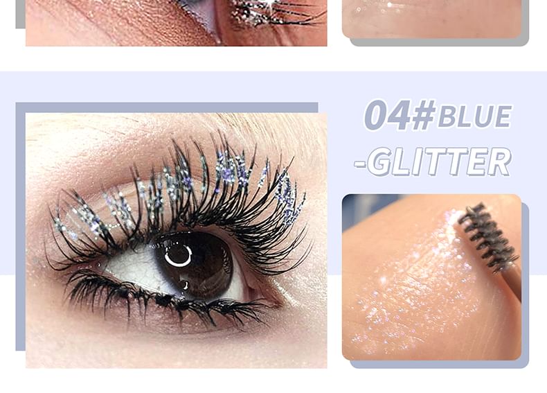 JULIA POP - Roterende Kaas Slender / Glitter Mascara - 6 Kleuren