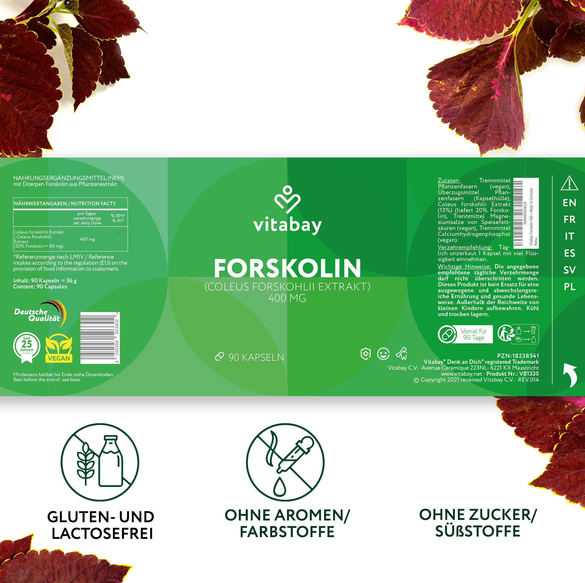 Vitabay Forskolin 400 mg