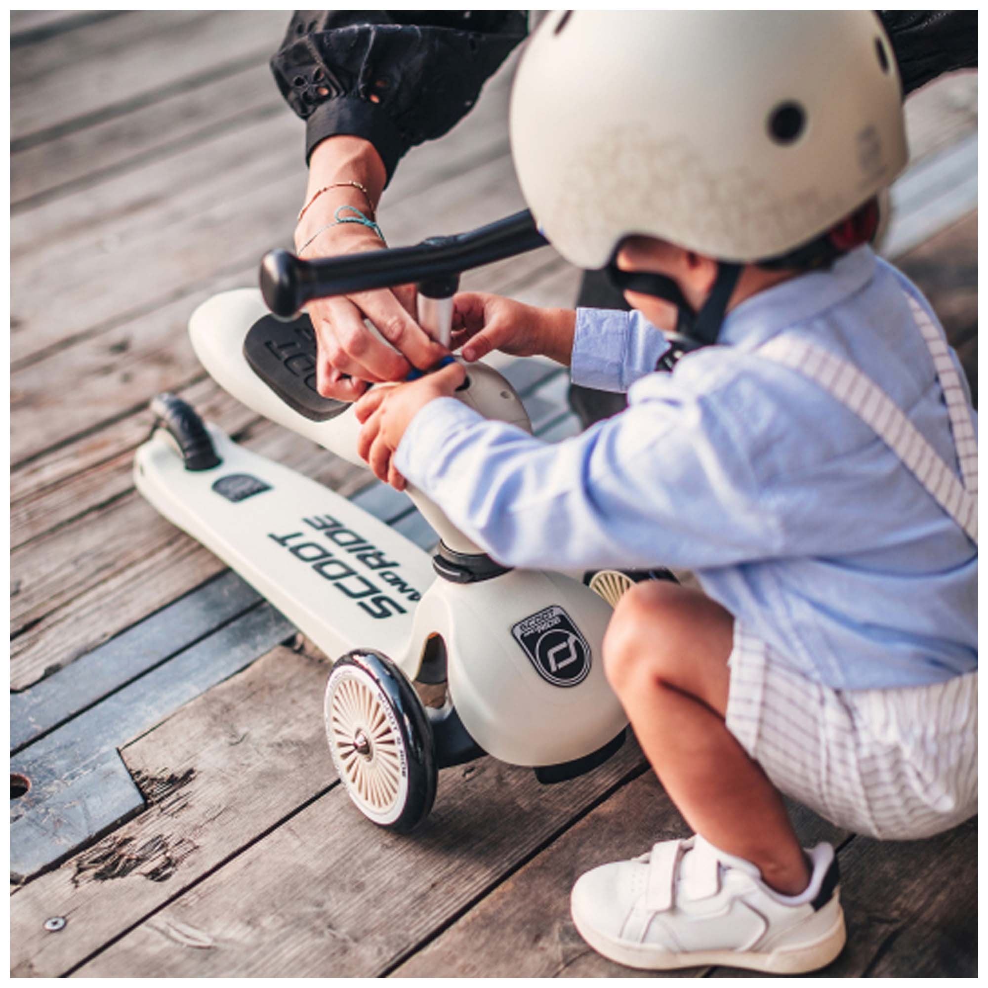 Scoot and Ride Highwaykick 1 loopfiets en step taupe - shop nu - Prénatal