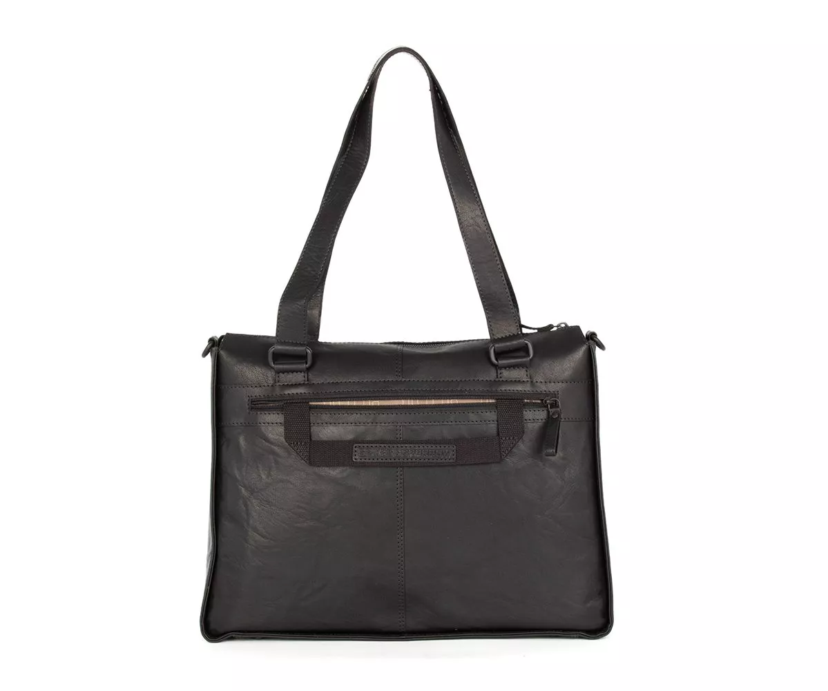 Spikes & Sparrow Ceciley Laptop Schoudertas 15,6 inch Black