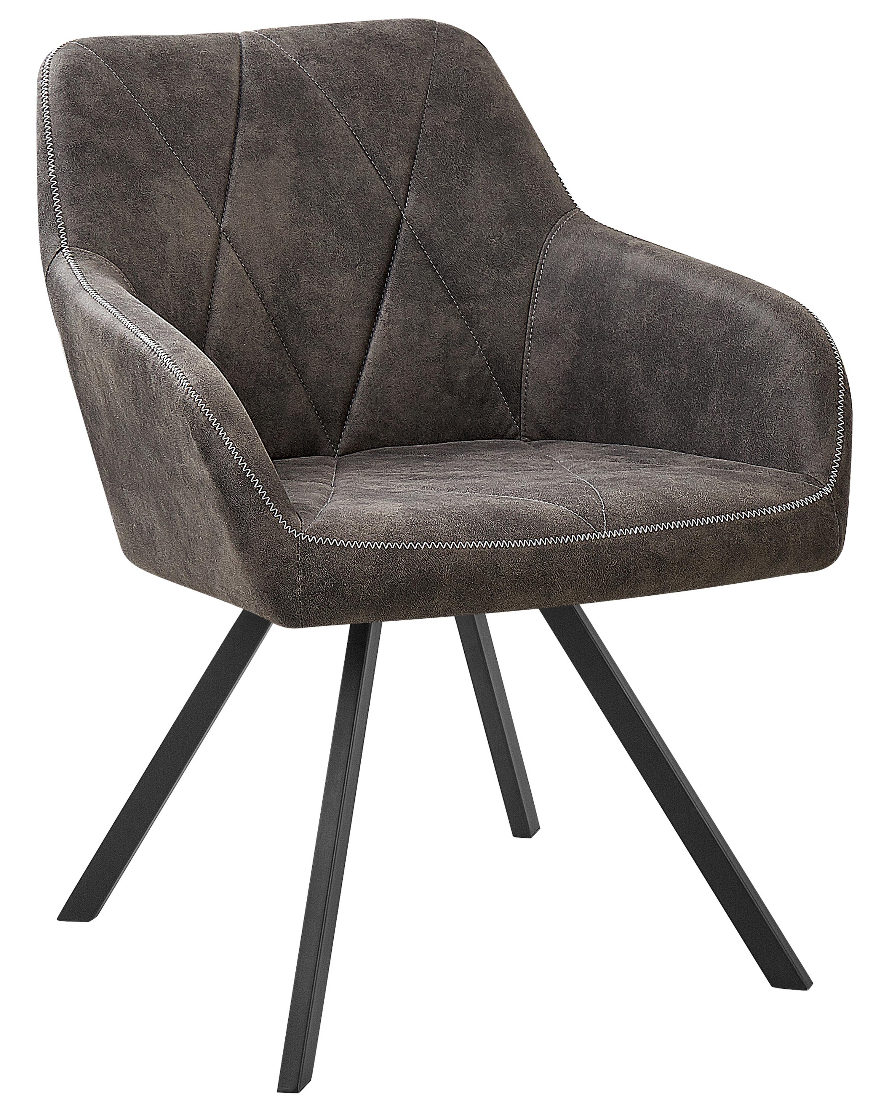 Set van 2 eetkamerstoelen MONEE Donkergrijs