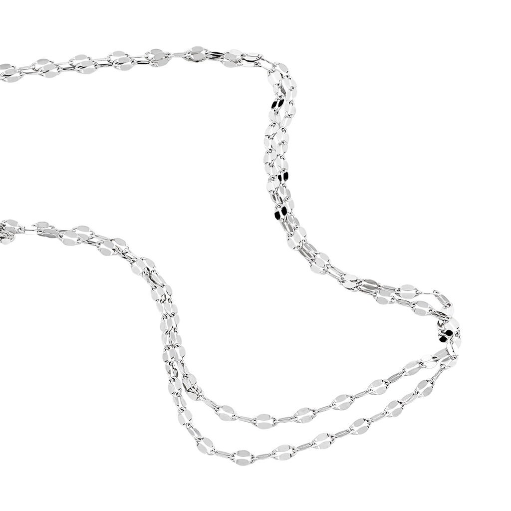 Collier Adelaide Argent Blanc