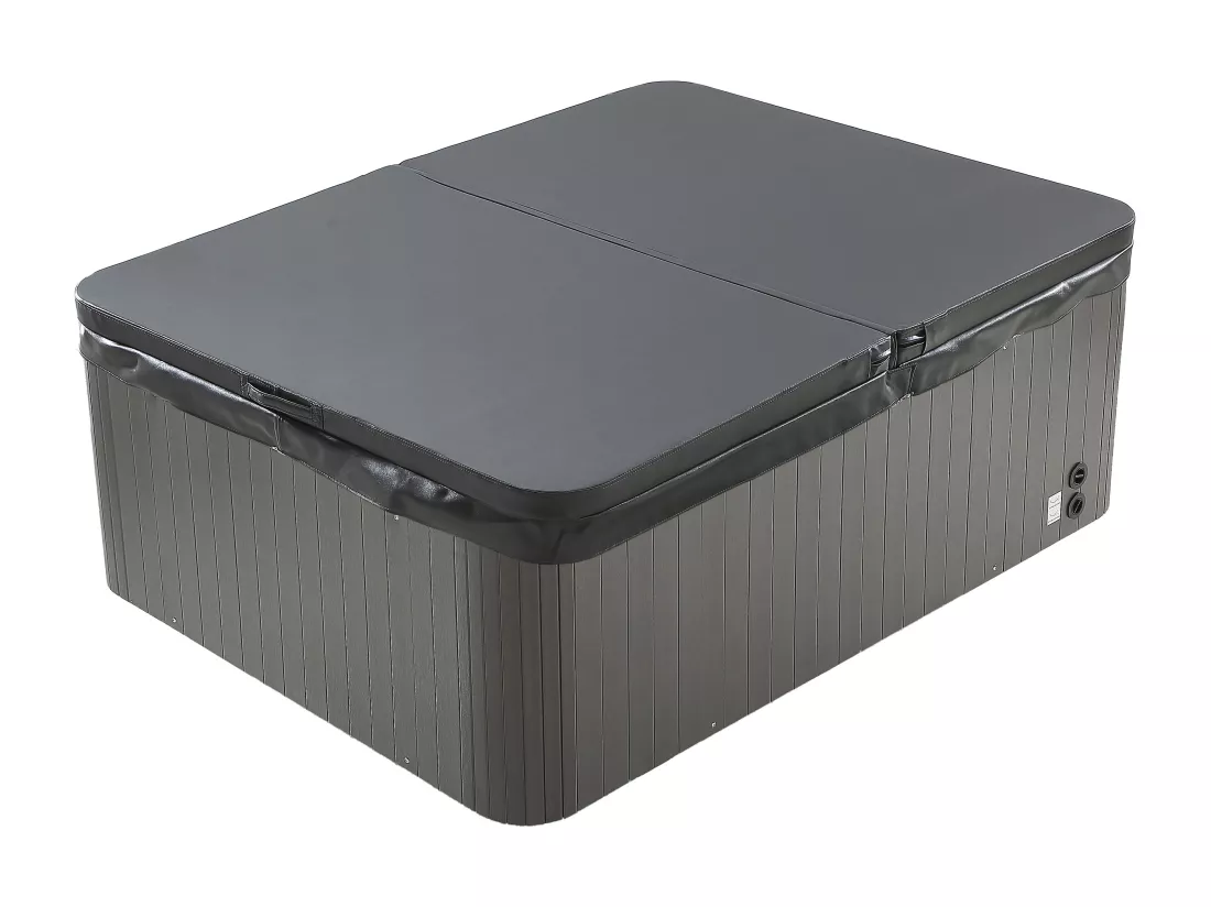 SPA 3 places blanc perlé avec bâche - 35 jets - L210 x P158 x H73 cm - Système BALBOA - MAUPITI III