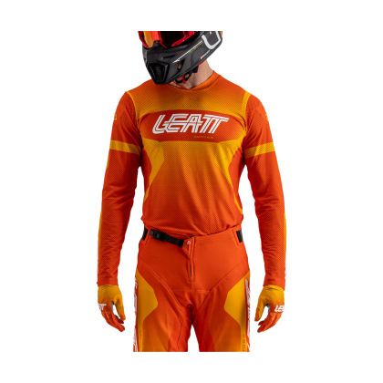 Maillot cross Leatt 5.5 ULTRAWELD 2025 - Orange / Noir