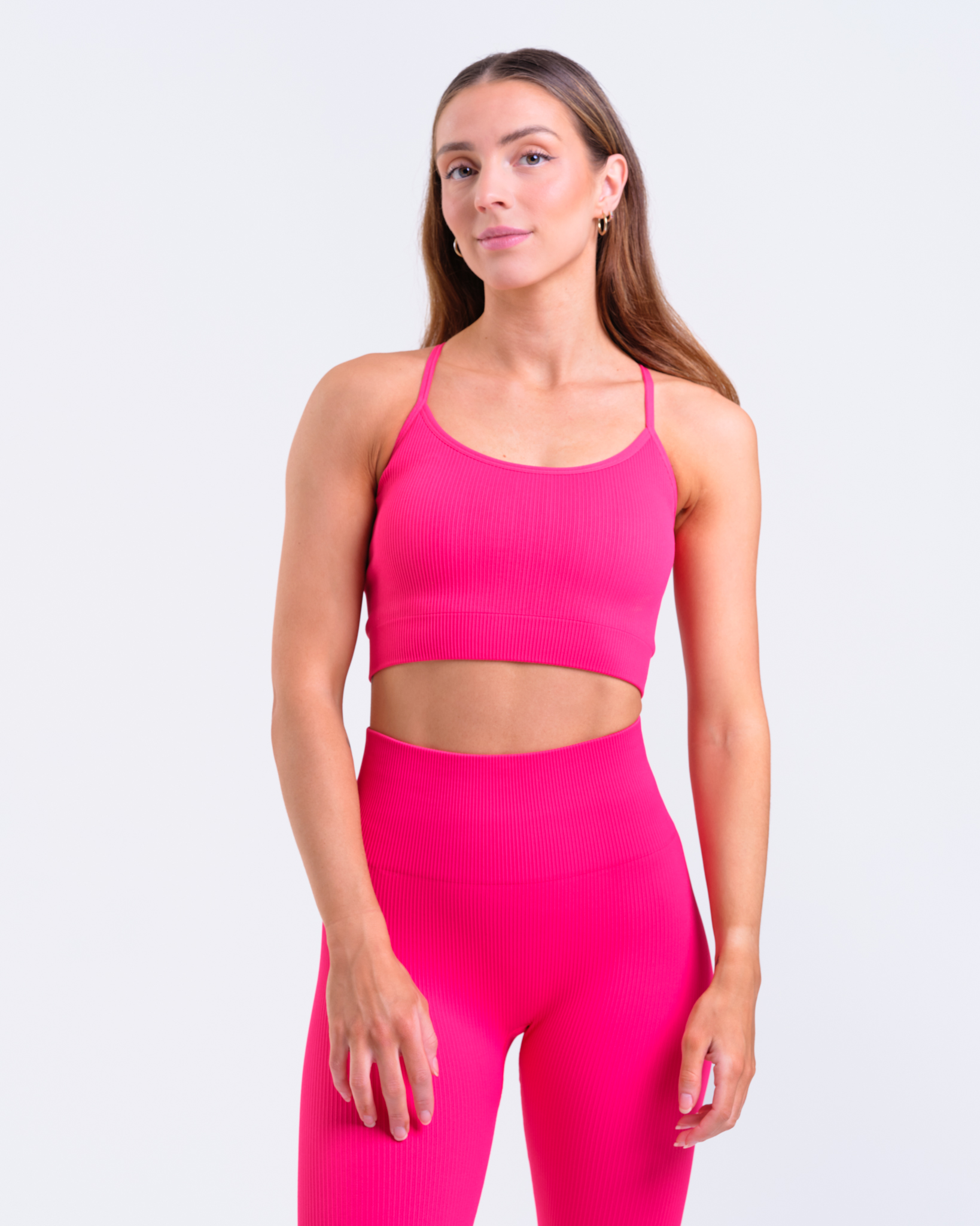 Bumpro Perfect Rib Bra Pink Rasberry
